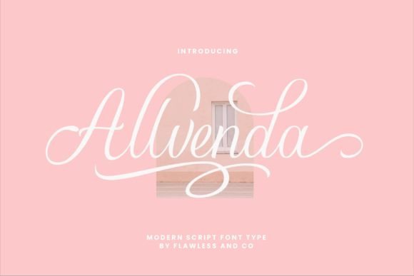 Alvenda: A Delicate Script Font for Crafters and Product Designers