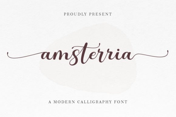 Amsterria: A Script Font That Elevates Editorial Design