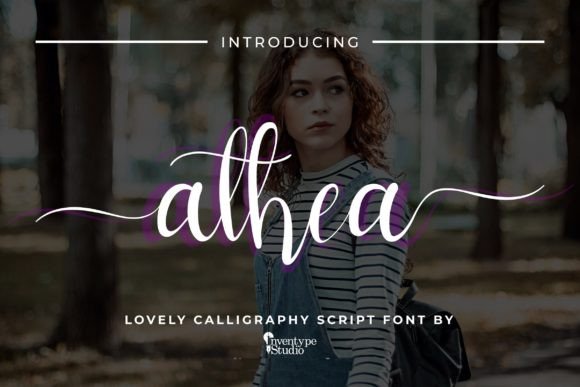 Athea: A Modern Calligraphy Font for Romantic, Feminine Branding