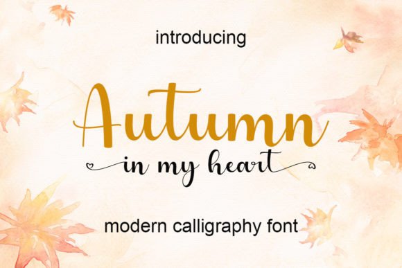 Autumn in My Heart: A Handwritten Font for Modern Web and Brand Design
