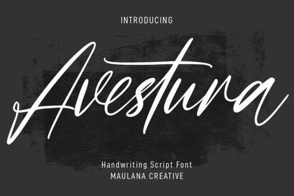 Avestura: A Modern Handwritten Font for Editorial Elegance