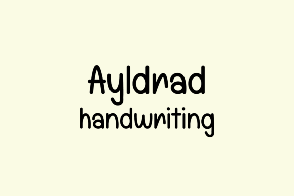 Ayldrad: A Whimsical Handwritten Font for Playful Brand Identities