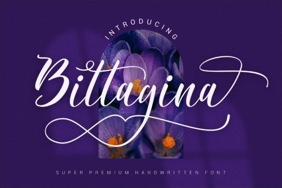 Bittagina: A Refined Script Font for Elegant Editorial Design