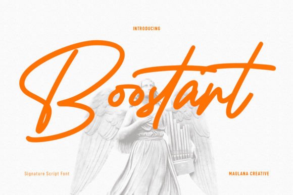 Boostart: A Modern Script Font That Elevates Your Business Branding