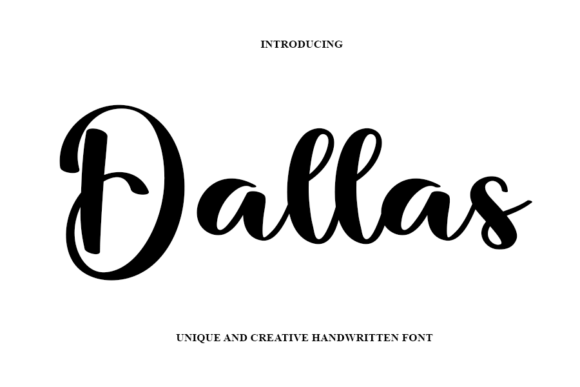 Dallas: A Handwritten Font for Modern Editorial Design
