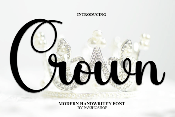 Elegant Handwritten Font for Crafters: Crown Script Amp