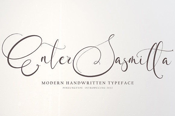Enter Sasmitta: A Refined Script Font for Crafters and Product Designers