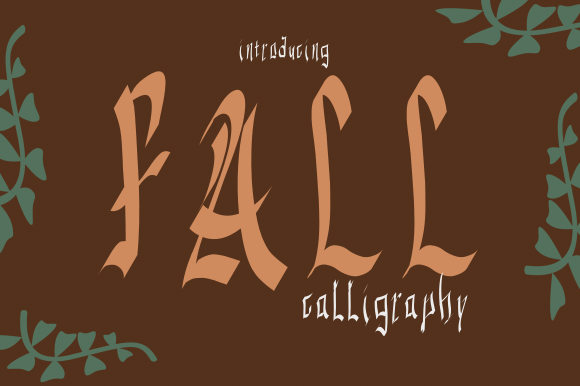 Fall Calligraphy: A Whimsical Script Font for Seasonal Campaigns