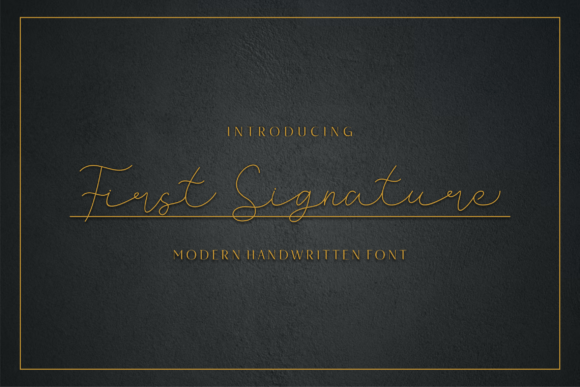 First Signature: Elevating Editorial Design with a Handwritten Touch