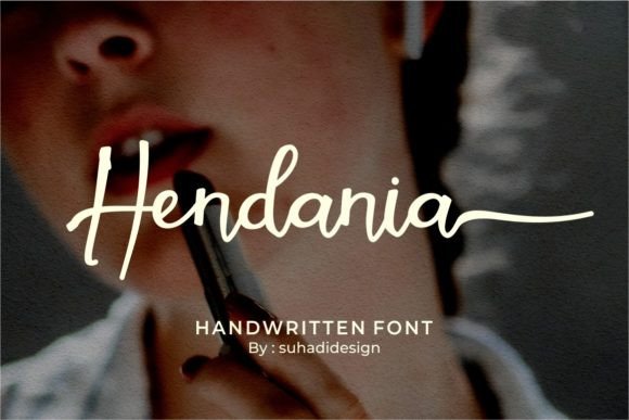 Hendania: A Refined Script Font for Crafters and Product Designers