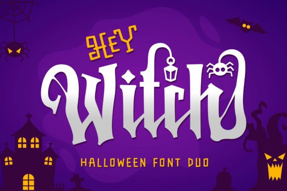 Hey Witch: A Spooky-Cute Typeface for Halloween-Themed Web Design