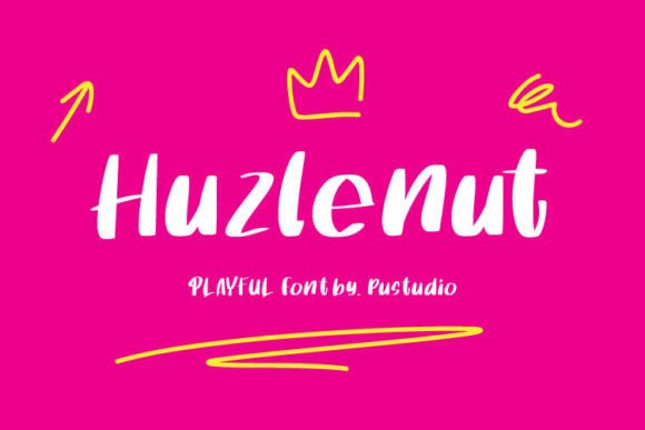 Huzlenut: A Versatile Handwritten Font for Crafters and Makers
