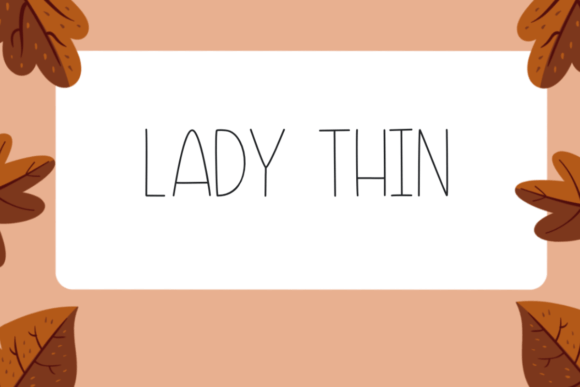 Lady Thin: A Handwritten Font That Brings Charm to Every Craft