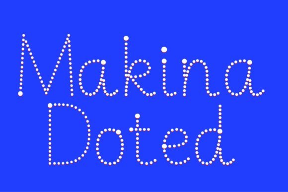 Makina Doted: A Fresh Script Font for Modern Web Design Projects