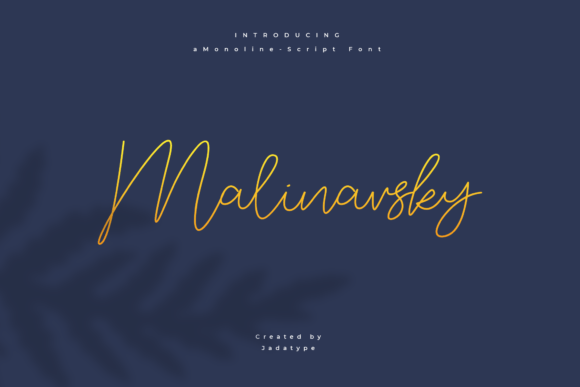 Malinavsky: A Smooth Script Font for Modern Marketing Typography