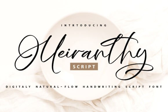 Meiranthy: A Refined Script Font That Elevates Small Business Branding