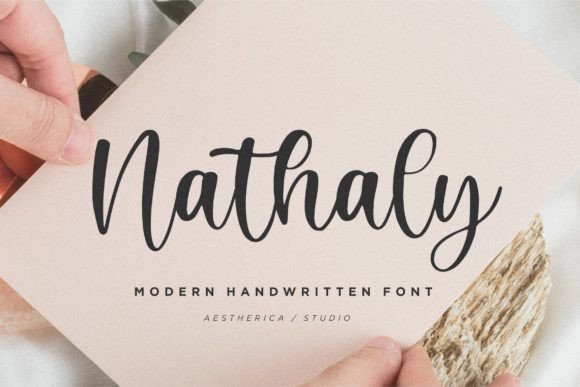 Nathaly: A Sweet Handwritten Font for Web Design Projects
