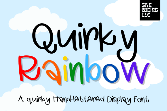 Quirky Rainbow: A Handwritten Font for Lively Editorial Design