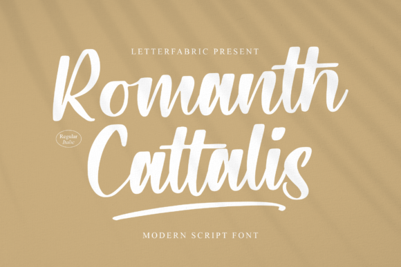 Romanth Cattalis: A Sweet Handwritten Font for Crafters & Makers