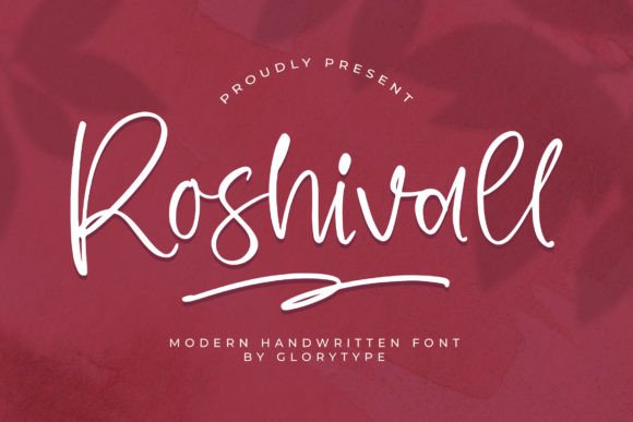 Roshivall: A Modern Handwritten Font That Elevates Small Business Branding