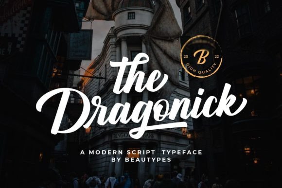 The Dragonick: A Bold Handwritten Font for Web Designers