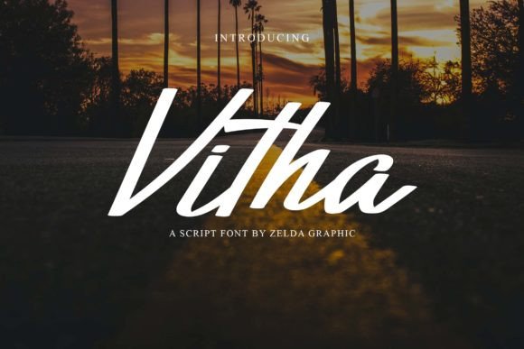 Vitha: A Modern Script Font That Elevates Small Business Branding